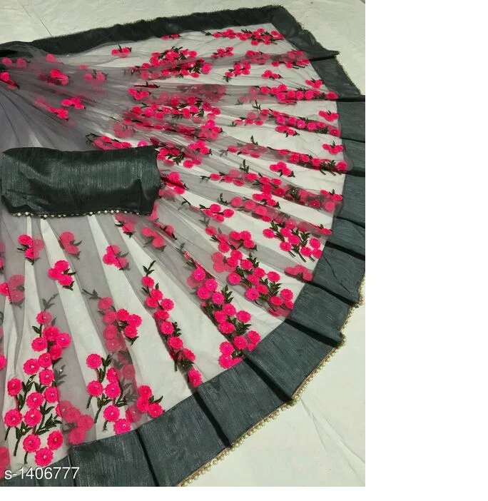 Самая красивая одежда для вечеринки, сеточная вышивка, рабочее сари с блузкой, индийская Женская одежда, сари, низкая цена, оптовая продажа, сурат