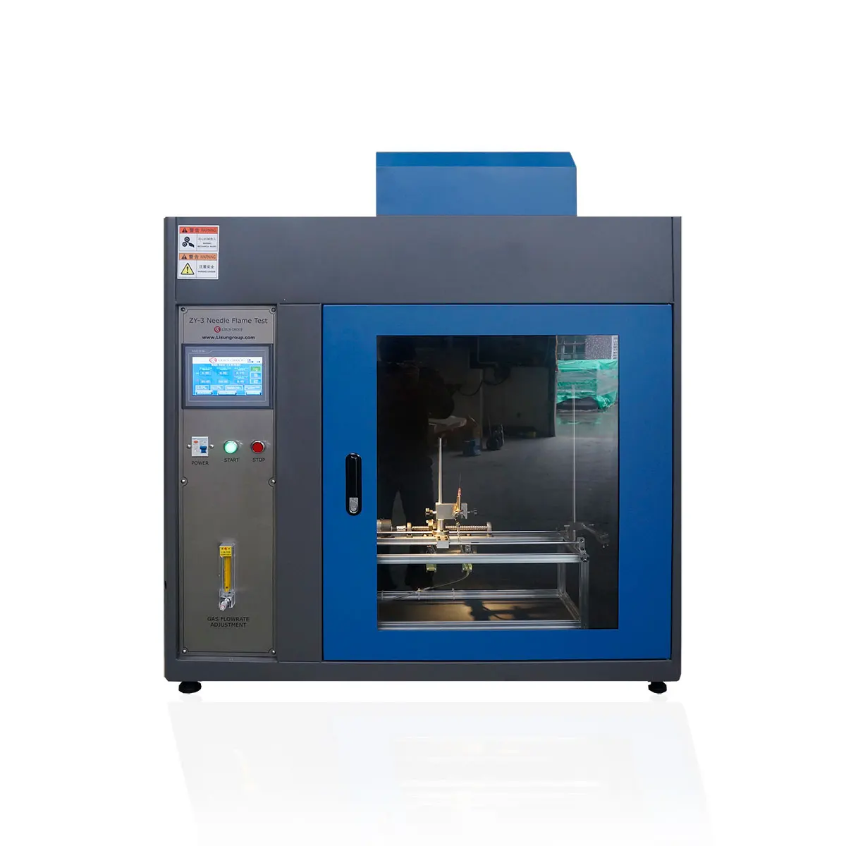 Needle Flame Test according to IEC60695-2-2 and IEC60695-11-5