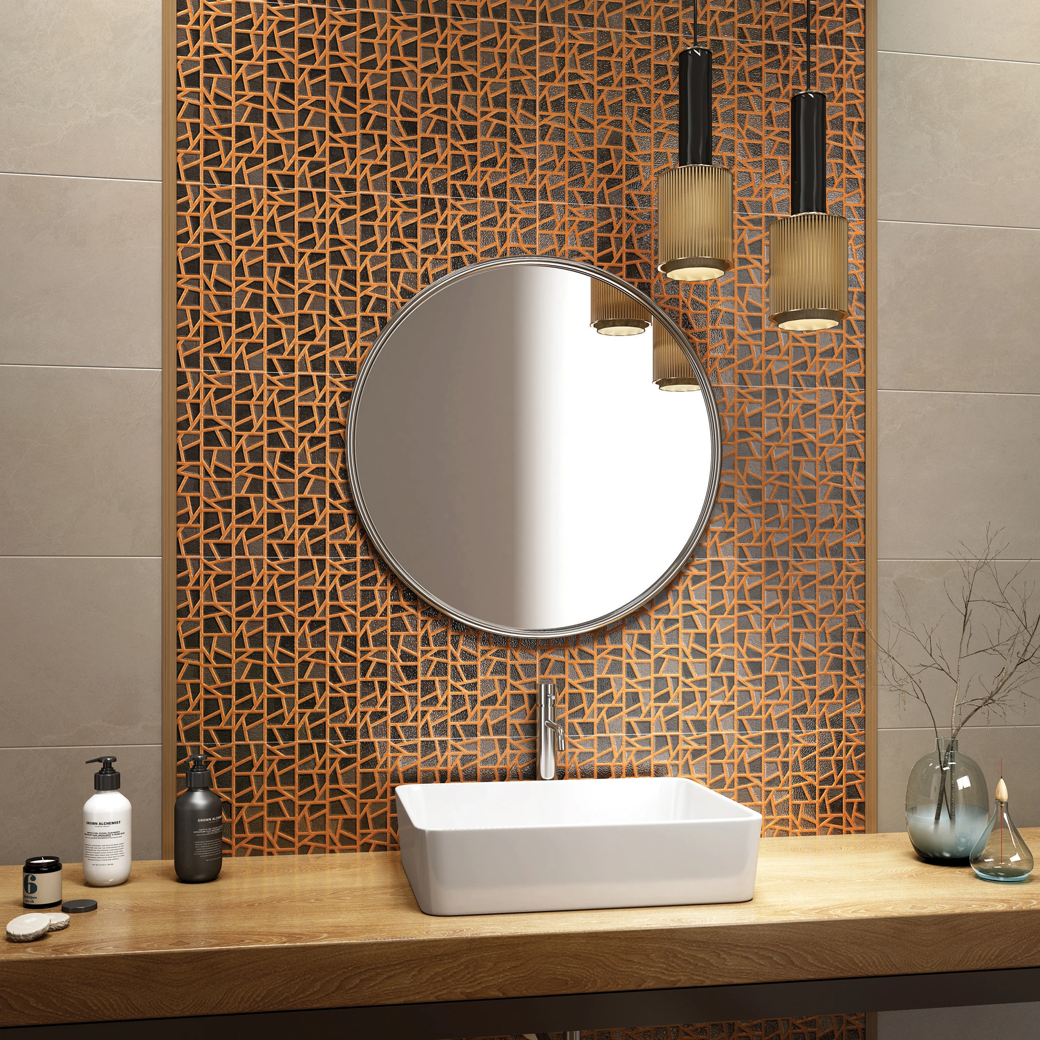 Настенная плитка золотого цвета для декора, декоративная настенная плитка для ванной, уличная и офисная керамическая настенная плитка 60x30