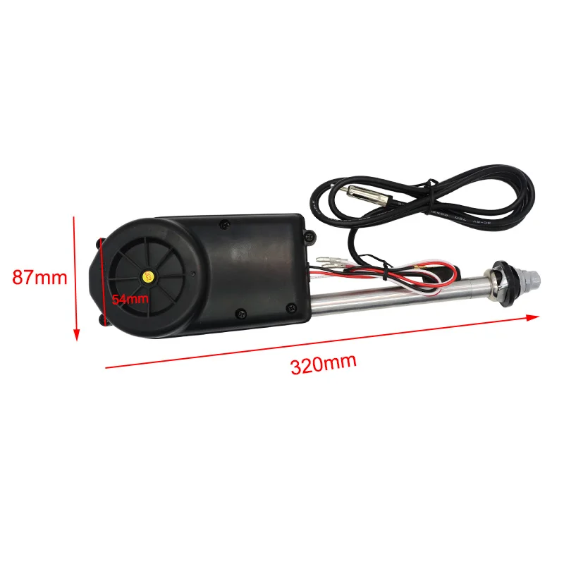 Best signal Gain 12V universal full electronic automatic car power antenna replacement kit car AM FM radio mast aerial