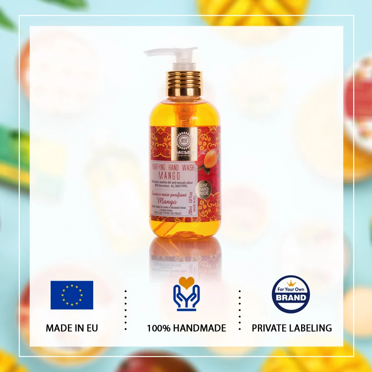 High Quality Ingredients Private Label Available Mango Fragrance Hand Wash