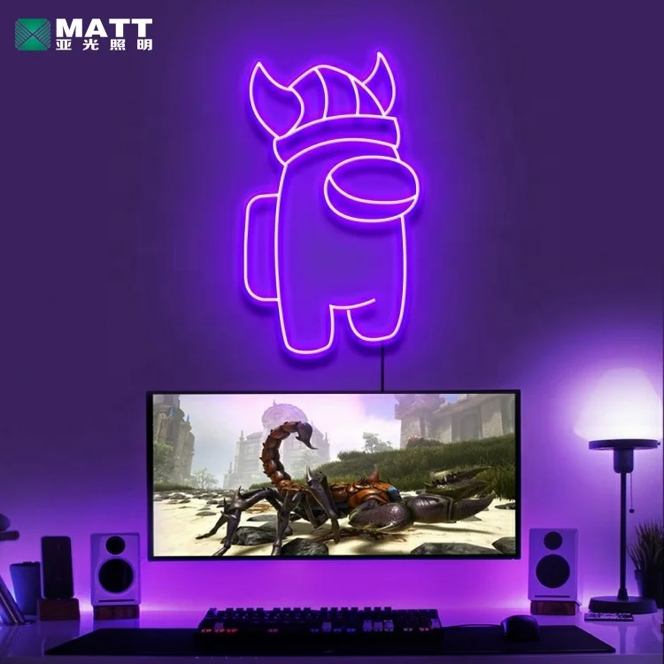 Matt factory wholesale Neon Sign One Anime Cocktail Custom Neon Light Acrylic Sign Home Decor Neon Lamp Light for Kids