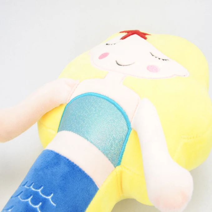 Free sample Cartoon Kids plush baby animal mermaid cushion decorative cushions shaped mermaid pillow