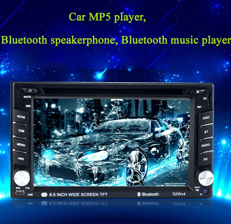 Amazon FBA челнока 2 Дина DVD авто 7 USB/SD/AUX стерео BT дистанционного управления DIN сенсорный экран автомобиля Радио
