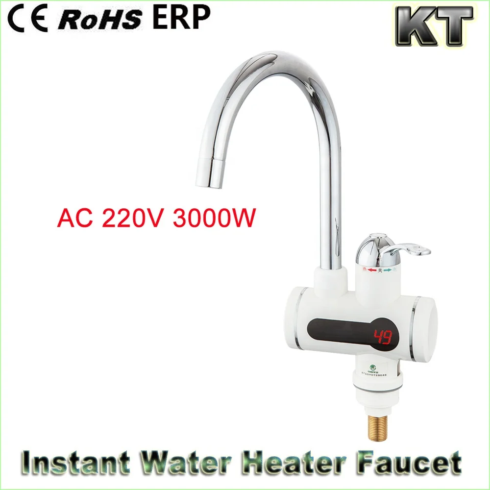 Digital instant water heater kitchen geyser instant electric water heater tap