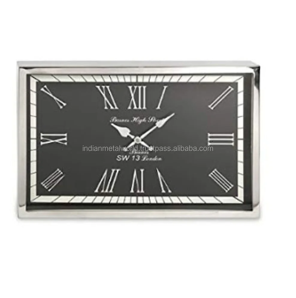 SHABBY ROUND WALL CLOCK CHIC MDF WOODEN HOME Vintage Bamboo White Antique Flower Decor Europe Box Window Style Living Packing