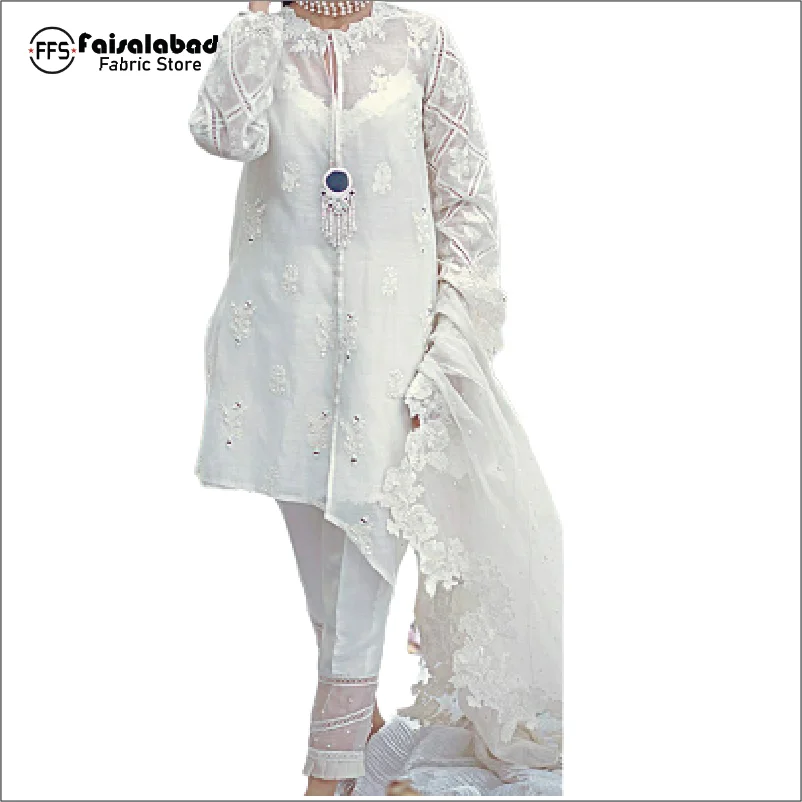 Азиатская индивидуальная одежда для мусульманской вечеринки, дизайнерское длинное платье с тяжелым шифоном, дупатта для женщин из Пакистана