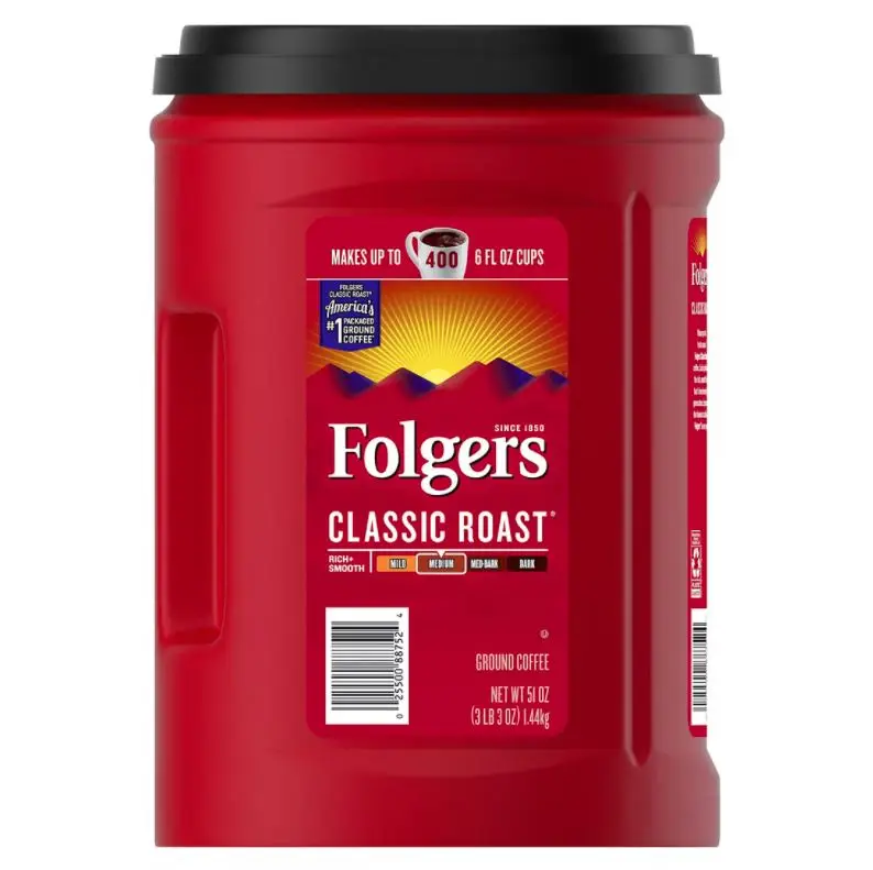 Folger Classic Roast Ground Coffee 51oz (1445 g)