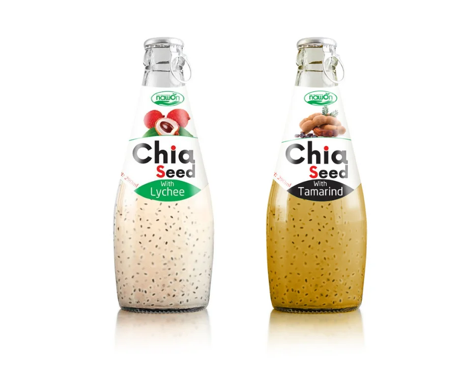 Оригинальный производитель 290 мл напиток из семян Навона Чиа для здорового сока клубники ISO оптовая продажа от производителя