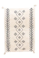luxury hand knotted cotton woven tufted texture rug