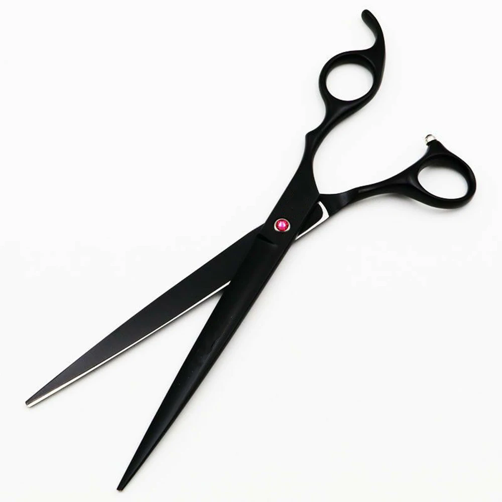 
Professional Pet Grooming Scissor Black Coated With Finger Rest Dog Hair Cutting Scissor 