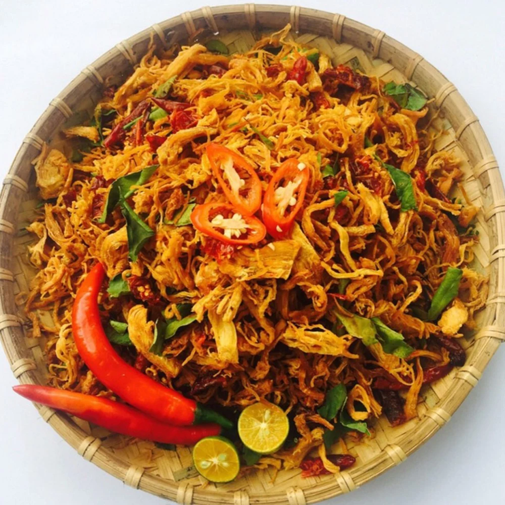 Wholesale Dried Shredded Spicy Chicken with lemon leaves Type 1