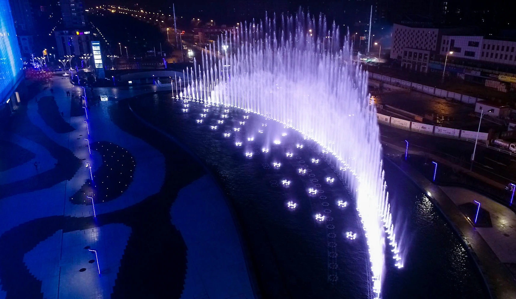 Large beautiful new style Outdoor swing dancing musical water fountain for lake river pond sea  with free primary design