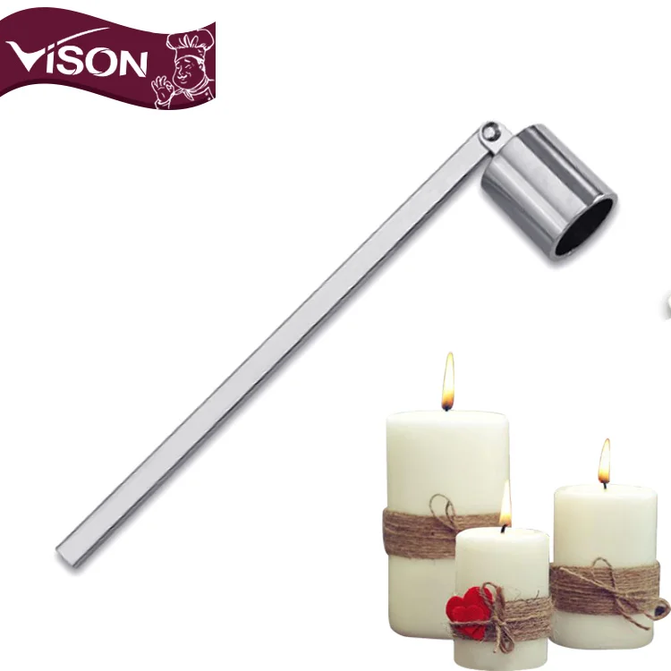 C016 Bell candle Snuffer wick trimmer with Antique Brass Finish Candle Accessories tools