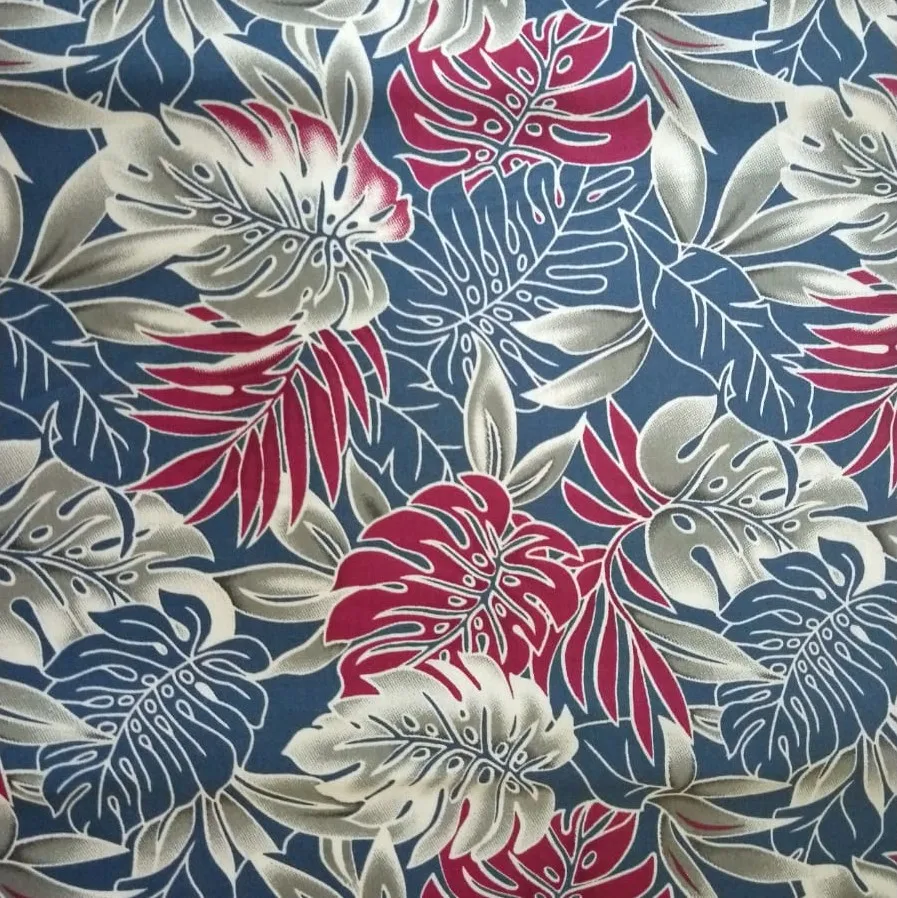 Fabric & Textile Raw Material of Hawaiian Printed Fabrics Design Dress Making Fabric 100% Cotton and Polyester from Thailand