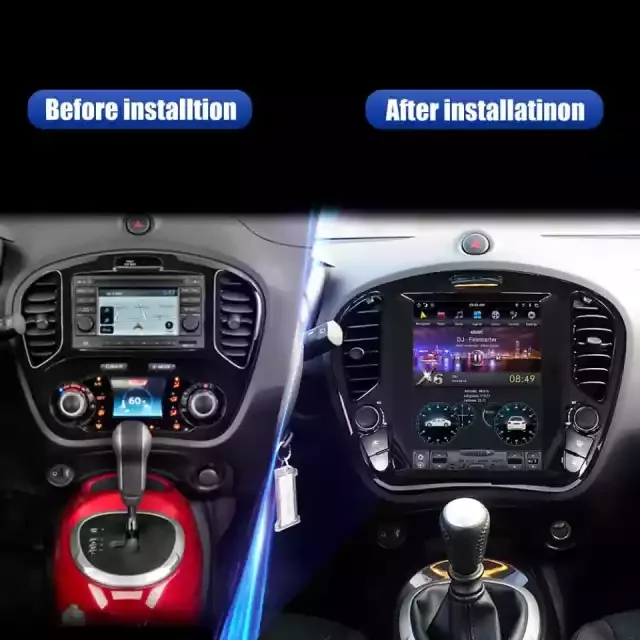 Aucar 10.4 Touch Screen Android 9 GPS Navigation DVD Player Car audio radio stereo For Infiniti ESQ/Nissan Juke 2011-2018