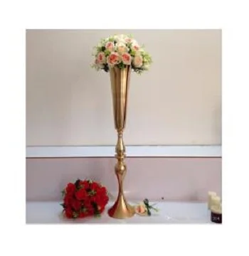 Modern Design Flower pot  Luxury Gold Color Wall Decorative  Aluminium Metal vase For Home Decor Flower vase