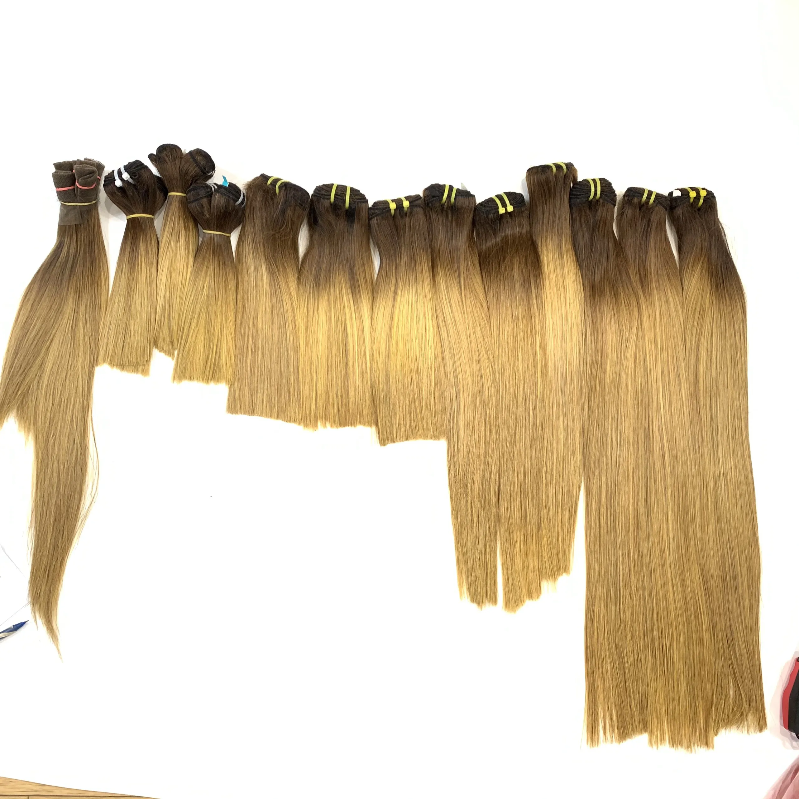 Бесплатные образцы прядей remy необработанные поставщики оптовая продажа высококачественных волос Оптовая Вьетнам 100% человеческие волосы