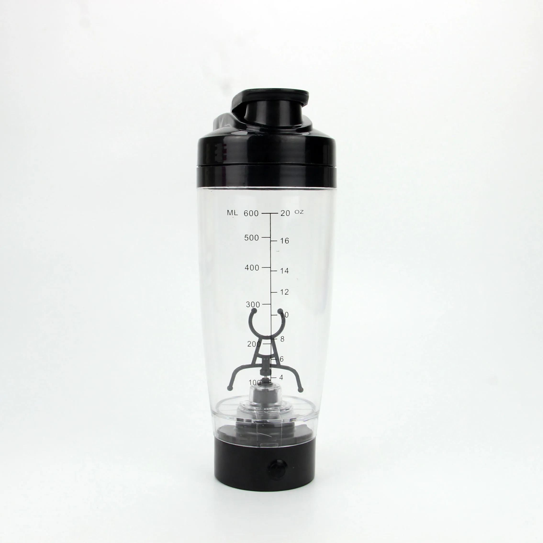 Hot Selling Powder White Blender Transparency Portable Plastic Electric Protein Shaker Bottle