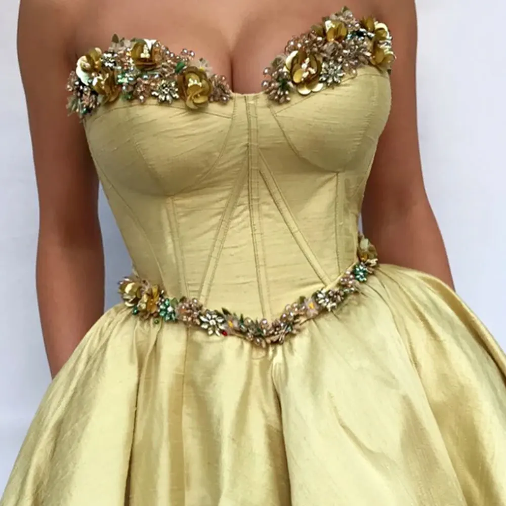 New Arrival Satin Fabric Evening Dress Patterns Ball Gown Elegant Lace Luxury Evening Gown