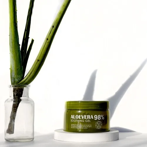 FROMNATURE Aloe Vera Soothing Gel 98% (500g) Power of Fermentation with Moisture Aloe Vera, Skin Care