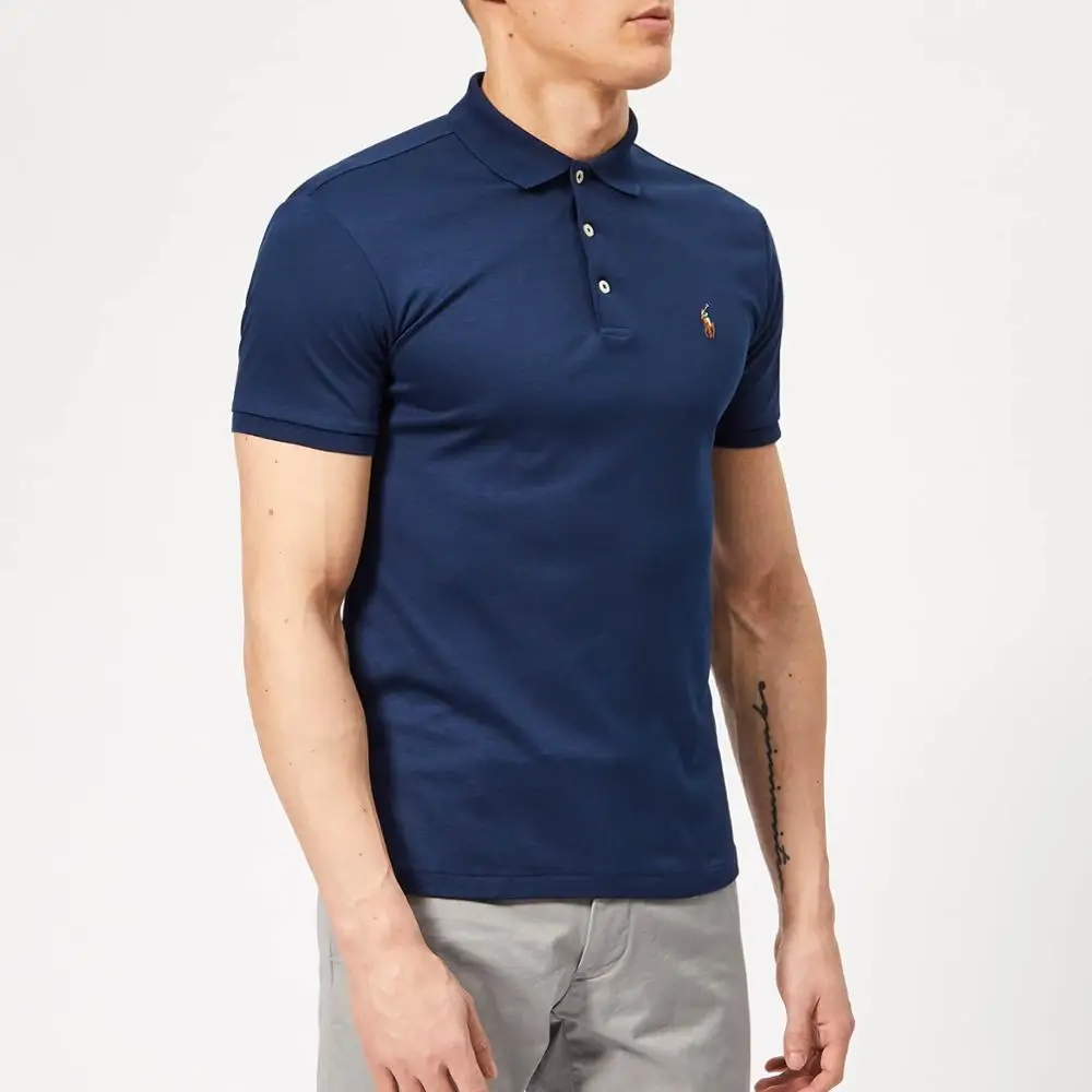 High Quality 100% Cotton Casual Polo Shirt Quick Dry and Anti-Wrinkle from Manufacturer in Bangladesh Yarn Dyed Twill Fabric