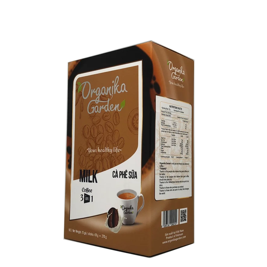 Manufacturer Coffee Instant Factory  MA6 ORGANIKA COFFEE - MILK COFFEE 3 IN 1