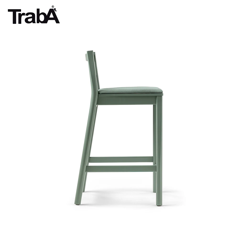 Top Quality Stool solid beechwood padded seat hotel restaurant bar