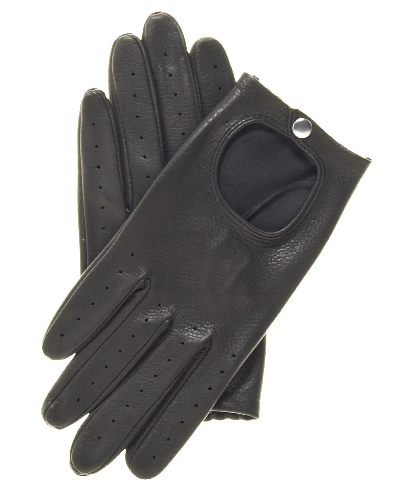Cheap smartphone mens unlined driving leather gloves with holes