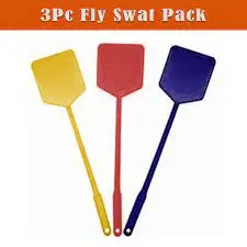 Hot Sale Colorful Plastic Fly Swatters Long Handle Fly Swatted  Fly Swatted