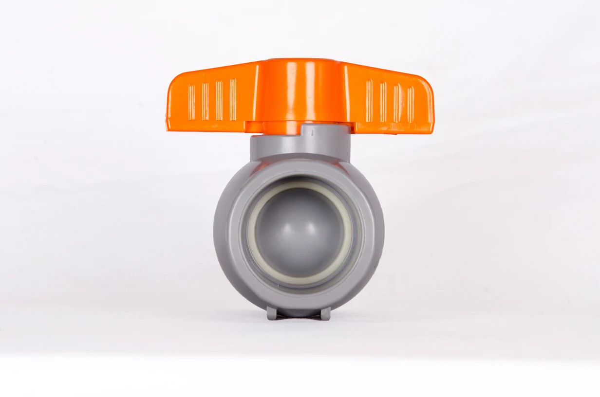 One Year Warranty Normal Temperature Water Media Hand Operated Un-Threaded Ball Valve with Orange Handle