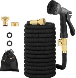 Home & Garden Buy  Expandable Flexible Water Hose  With 10 functions Spray Nozzle