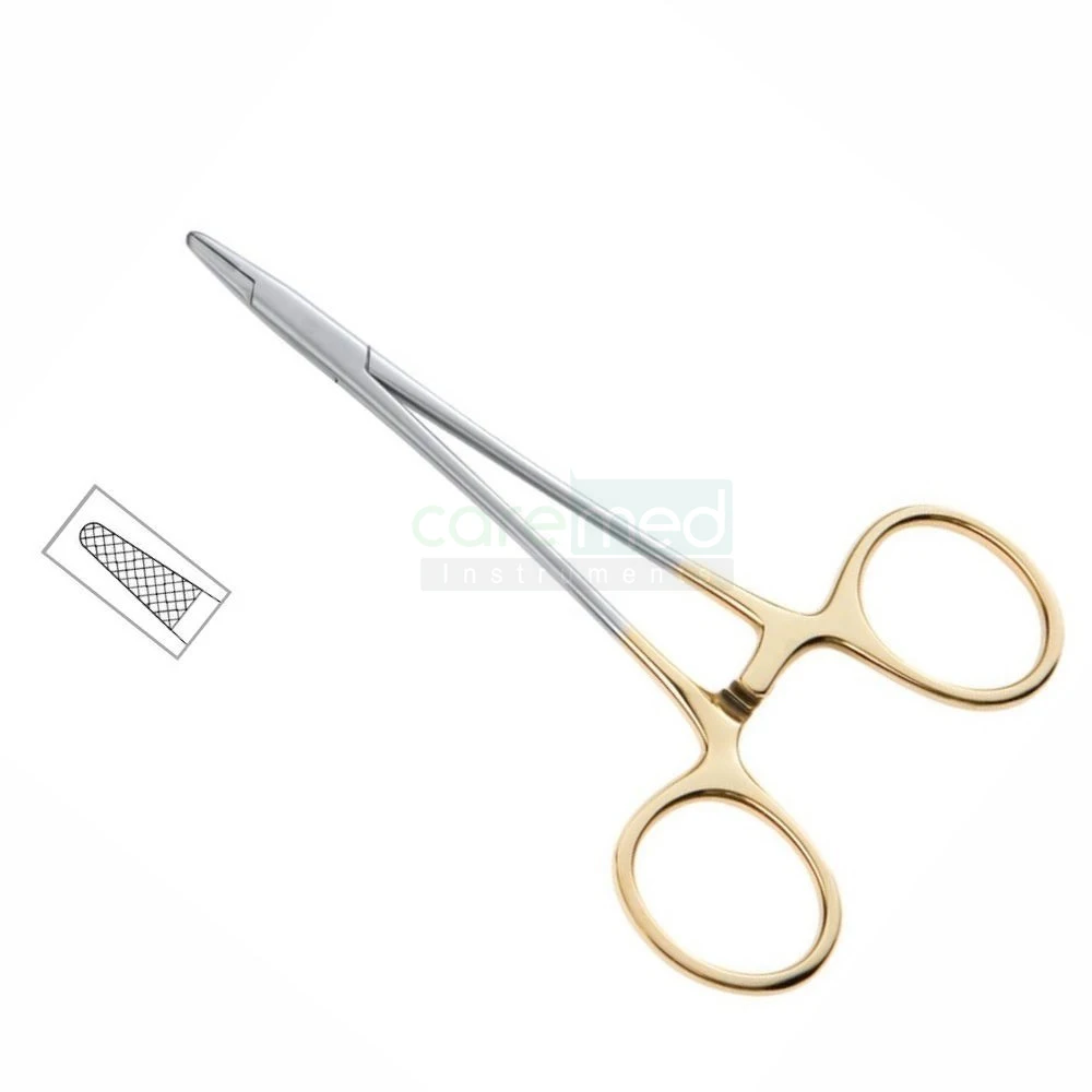 Медицинские инструменты хирургические держатели игл Derf держатель с вольфрамовым карбидом Размер 12 см | Ограненные