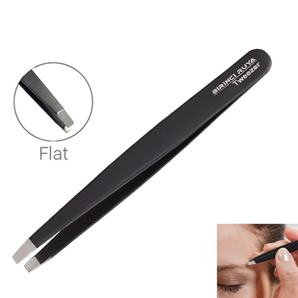 Eyebrow Tweezers Set with Black Pouch Top Quality Beauty Best Latest Tools Sets New Arrival Professional Black Customized