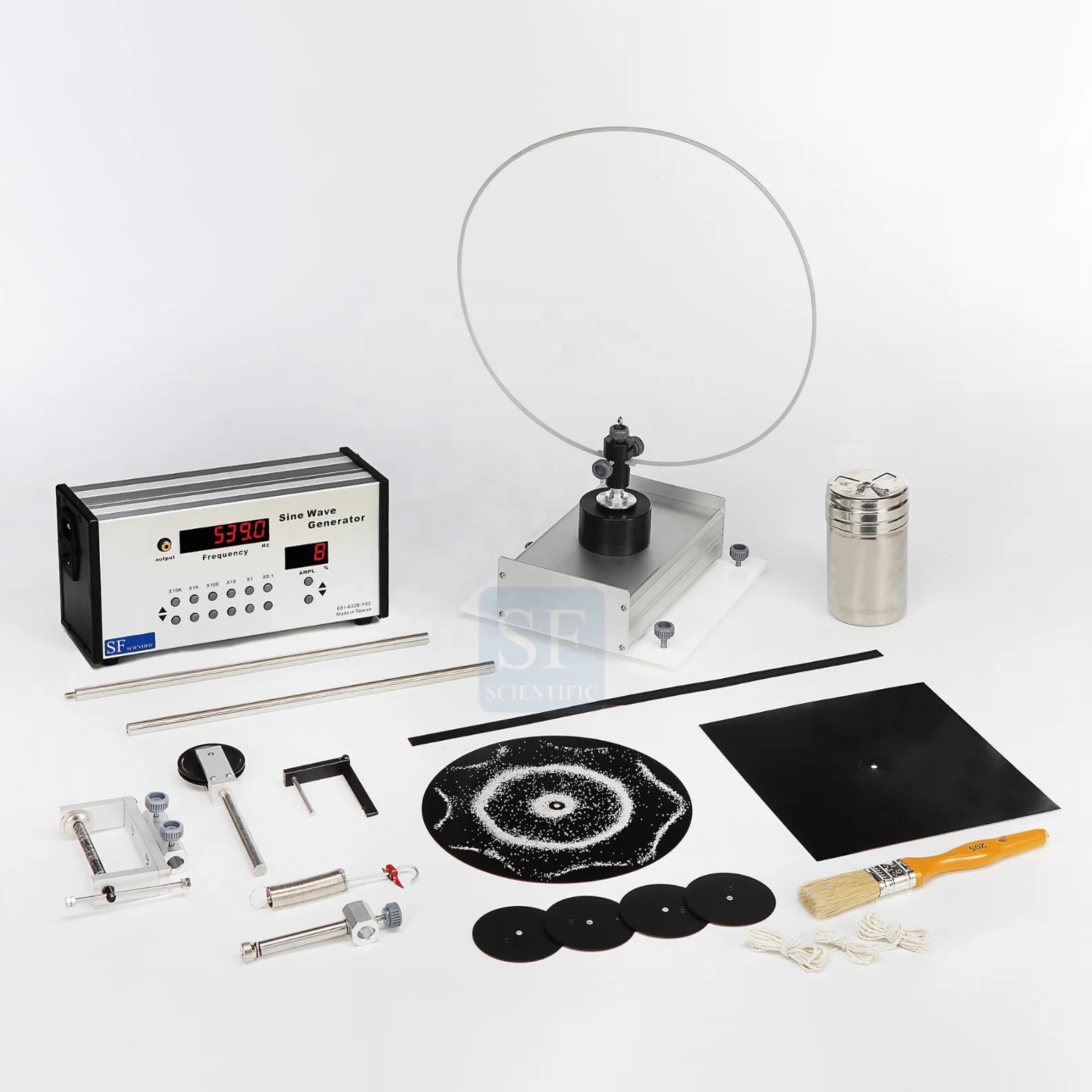 (TAIWAN) Mechanical Waves and Resonance set for physics standing wave Chladni plates  transverse longitudinal oscillation Bohr