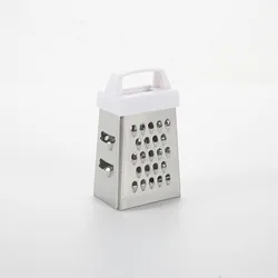 Gorgeous Stainless Steel 4 sided Mini Grater for Food Parmesan Cheese Ginger Vegetables Lemon Garlic Nutmeg Chocolate Fruits