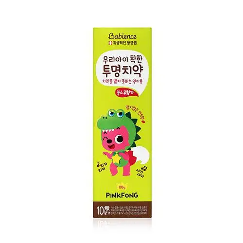 
Low Fluorine Kids Clear Tooth Paste Step 2 Dinosour 80G From South Korea 