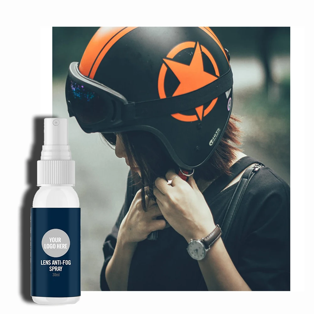 Helmet lens Anti fog spray Mist Prevention Solution Suitable for mirrors glass