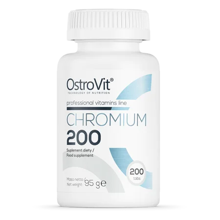 OstroVit Chromium 200 mg 200 tablets maintaining the proper level of glucose in the blood acceleration of the metabolic rate