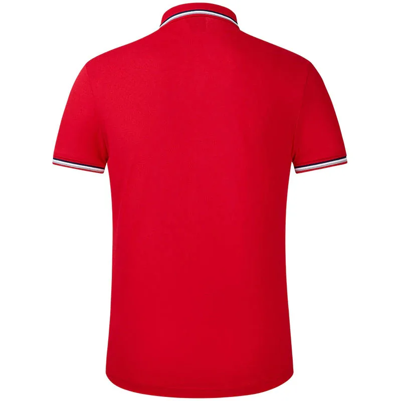  Мужская футболка-поло из 100% хлопка с коротким рукавом