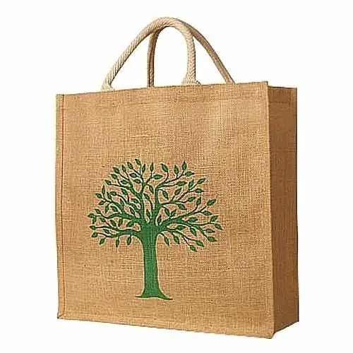 Made in Bangladesh Hot Collection 100% High Quality Export Oriented Printed Jute Tote Bag Direct Factory Manufacturer