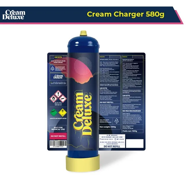 Wholesale Worldwide Selling Smart whip N2O Cylinder 580g Cream Deluxe at Good