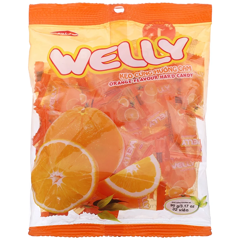 WELLY CANDY ORANGE FLAVOUR 70G - BIBICA BRAND IN VIETNAM
