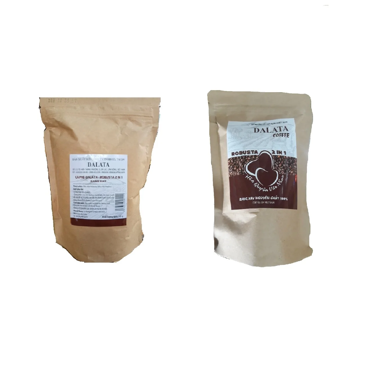 100% Pure Roasted Robusta 2 in 1 Moka Premium Coffee Powder Healthy Organic Made In Vietnam High Quality Trustworthy Export