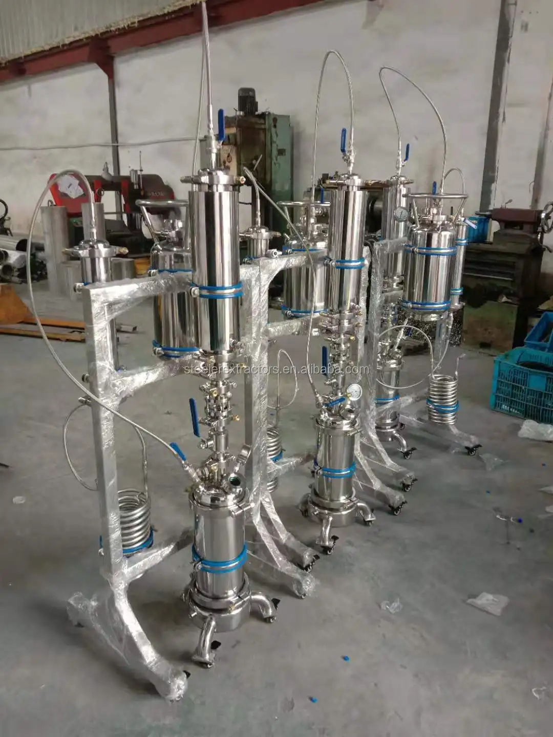 Экстрактор бутанового замкнутого петли из нержавеющей стали весом 2 фунта с резервуаром для восстановления весом 50 фунтов