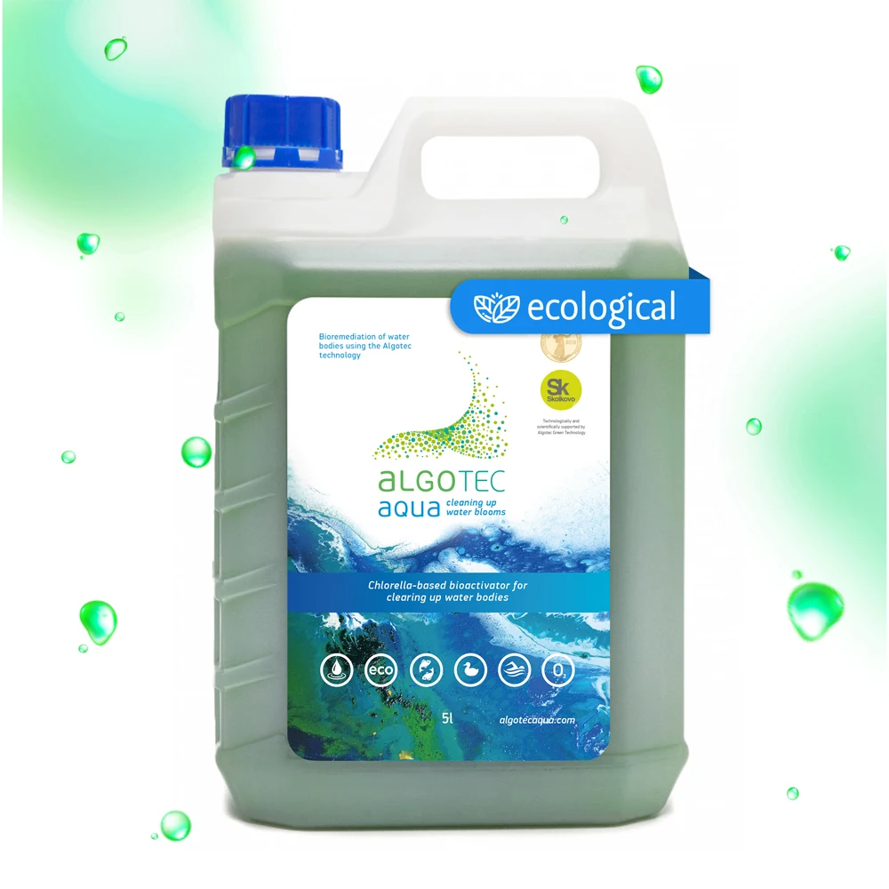 
 Хлорелла вульгарис (корзина) для снижения бактериального загрязнения водных объектов, абсолютно безопасный и экологически чистый  