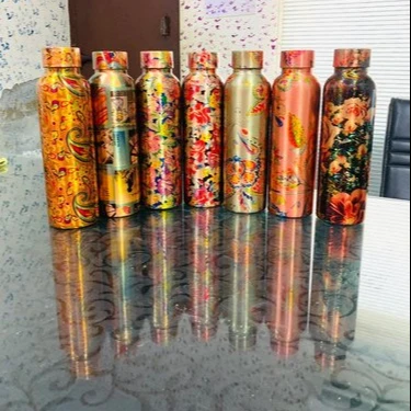 PURE COPPER HANDMADE AYURVEDIC WATER BOTTLE 950 ML