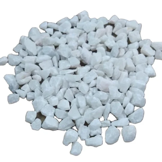 Чистая белоснежная мраморная Чипса с гладкой поверхностью и каменный агрегат по оптовой цене за тон