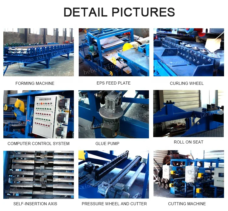 Машина для формирования рулонных панелей EPS rock wool с ce