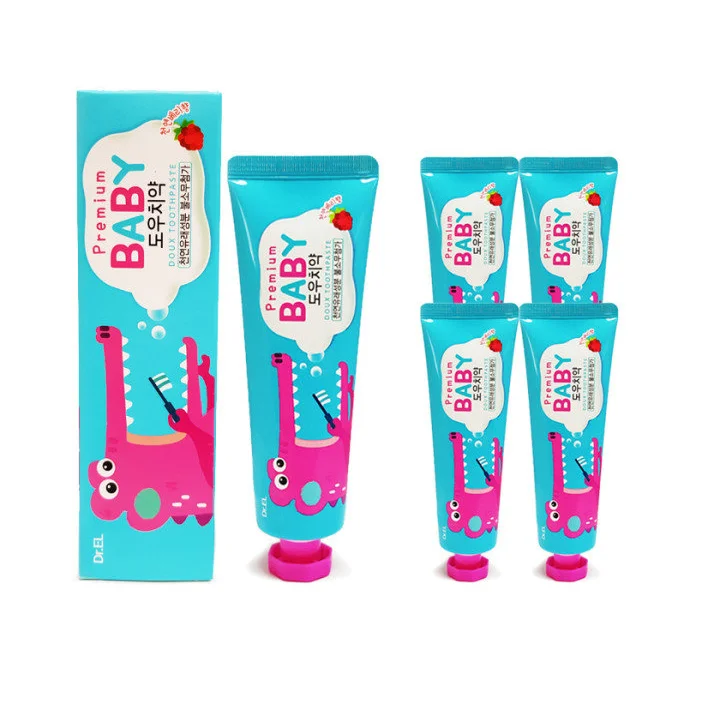 
Korean ER.EL Kids baby non fluorine organic toothpaste teeth whitener whitening toothpaste 